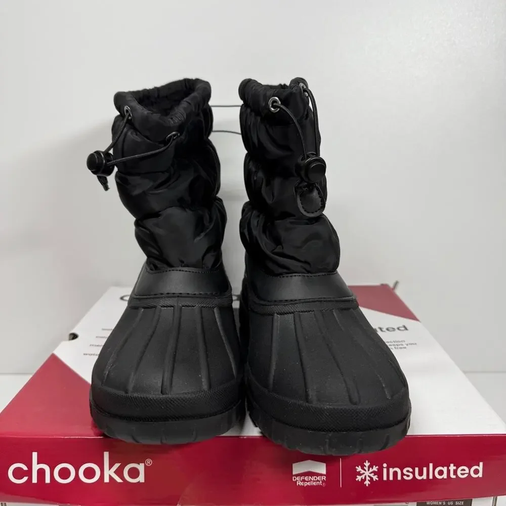 NIB• Chooka Nylon Puffer Mid Cold Weather Boot Size: 9